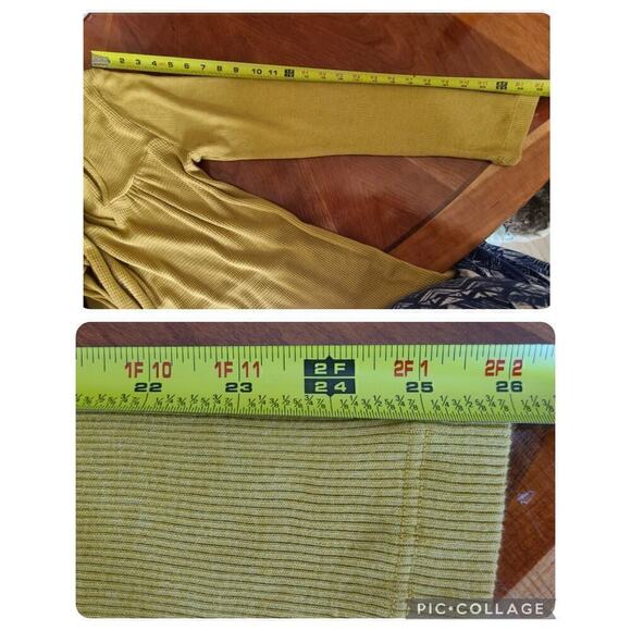 Anthropologie T. la Women's Waffle Knit Tunic Top Sz Medium Boho Relaxed Thermal - Picture 11 of 12